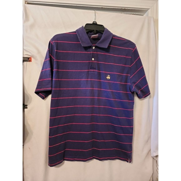 Brooks Brothers Striped Polo Shirt Men's SZ. M - Picture 1 of 4